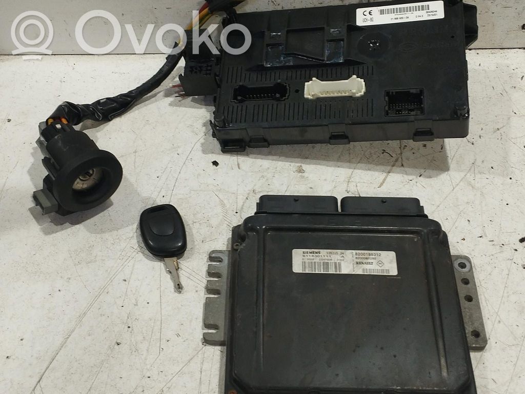 Renault Clio II Kit centralina motore ECU e serratura