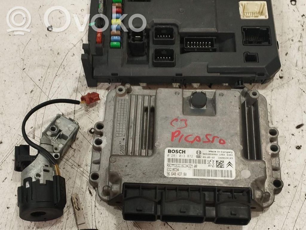 Citroen C3 Picasso Kit centralina motore ECU e serratura