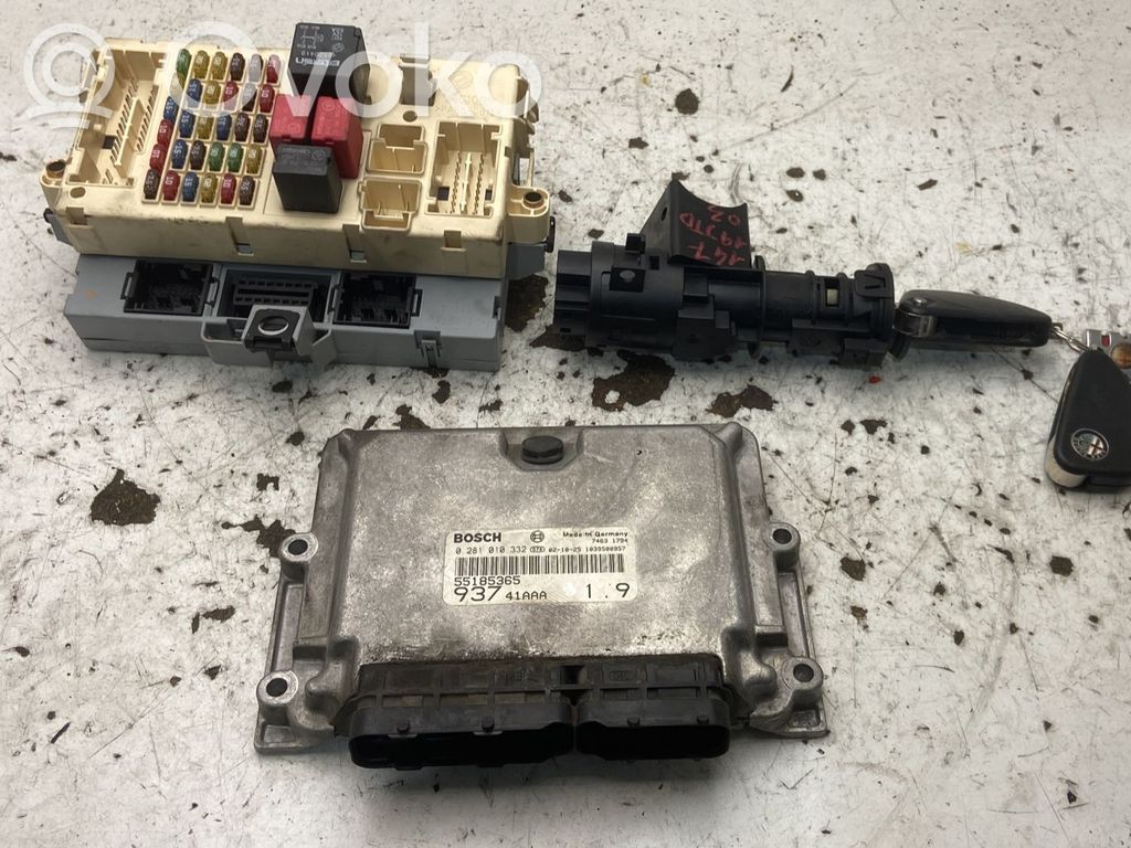 Alfa Romeo 147 Kit centralina motore ECU e serratura