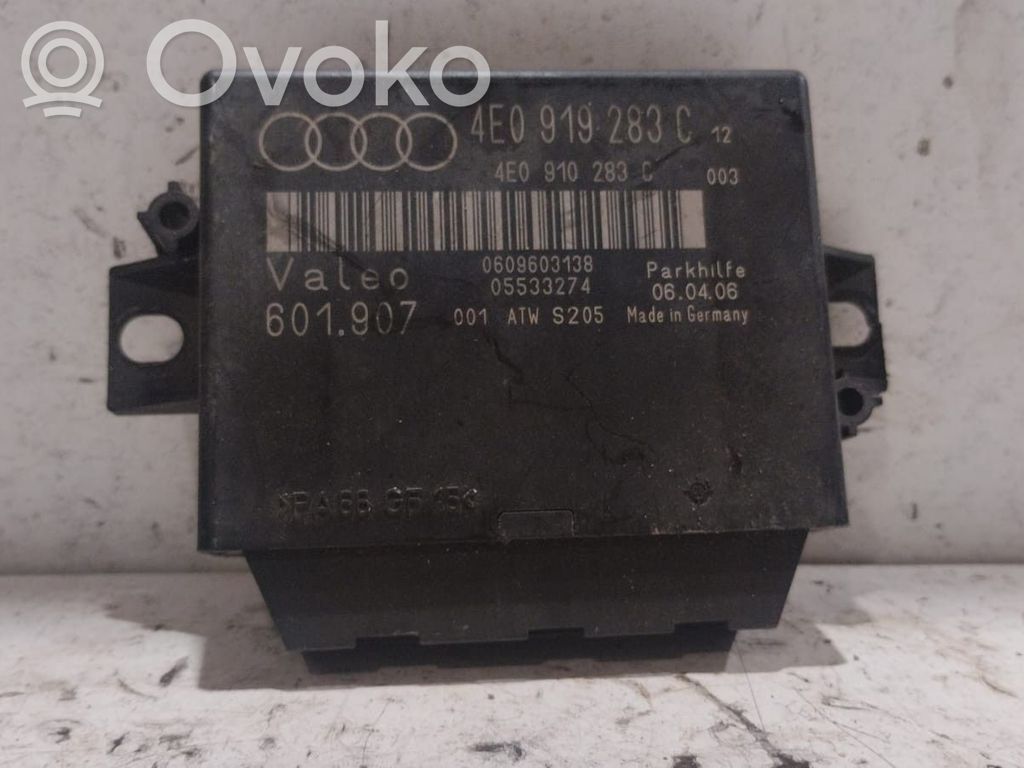 Audi A8 S8 D3 4E Unité de commande, module PDC aide au stationnement 
