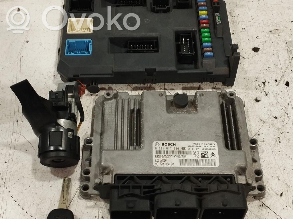 Peugeot 207 Kit centralina motore ECU e serratura