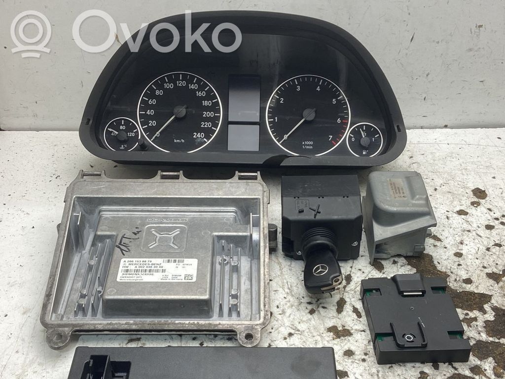 Mercedes-Benz A W169 Kit centralina motore ECU e serratura