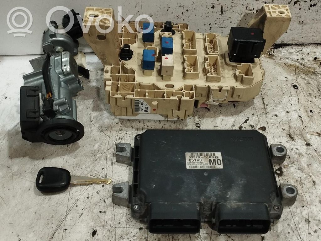 Opel Agila B Engine ECU kit and lock set 