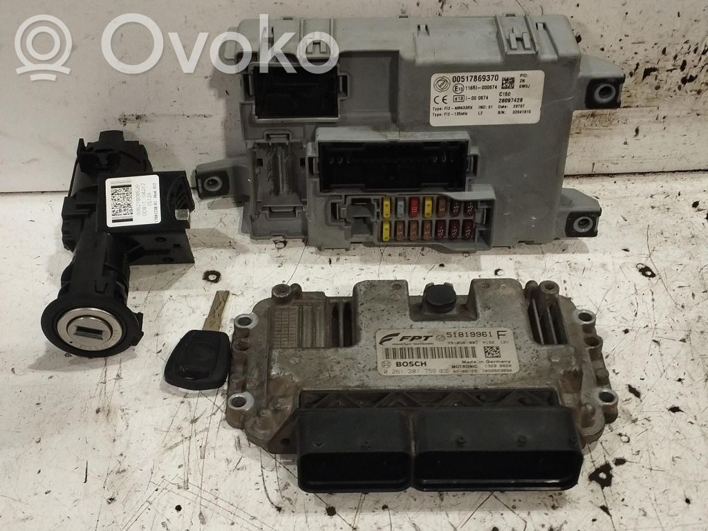 Fiat 500 Engine ECU kit and lock set 