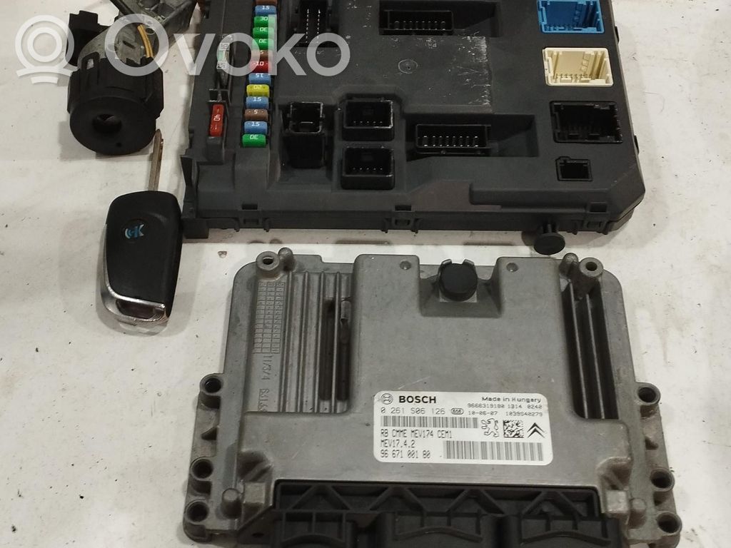 Citroen C3 Picasso Engine ECU kit and lock set 