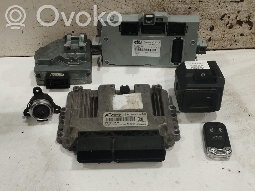 Alfa Romeo 159 Kit centralina motore ECU e serratura