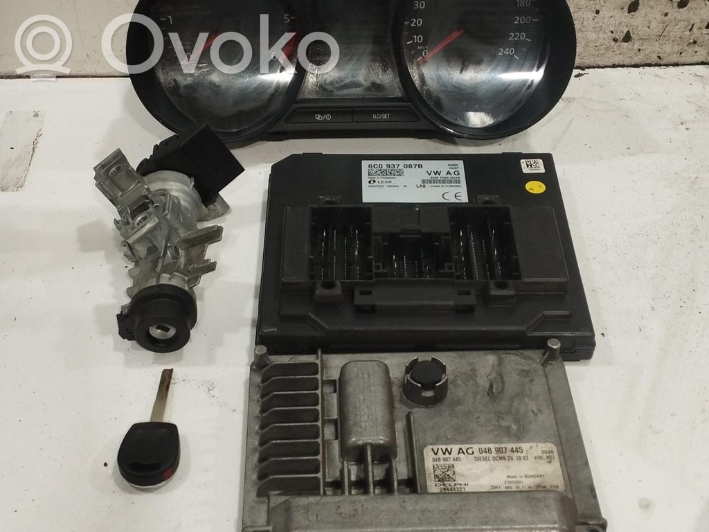 Volkswagen Polo V 6R Kit centralina motore ECU e serratura 
