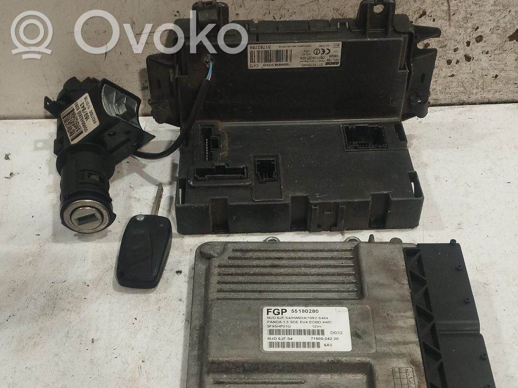 Fiat Panda II Kit centralina motore ECU e serratura 