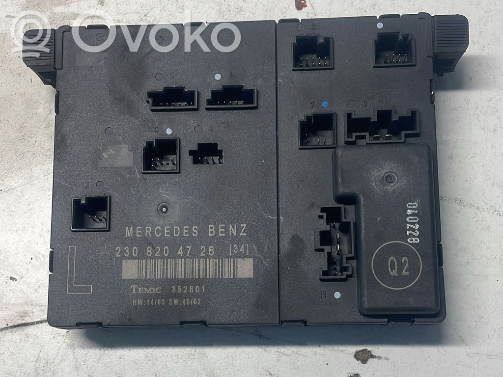 Mercedes-Benz SL R230 Centralina/modulo portiere