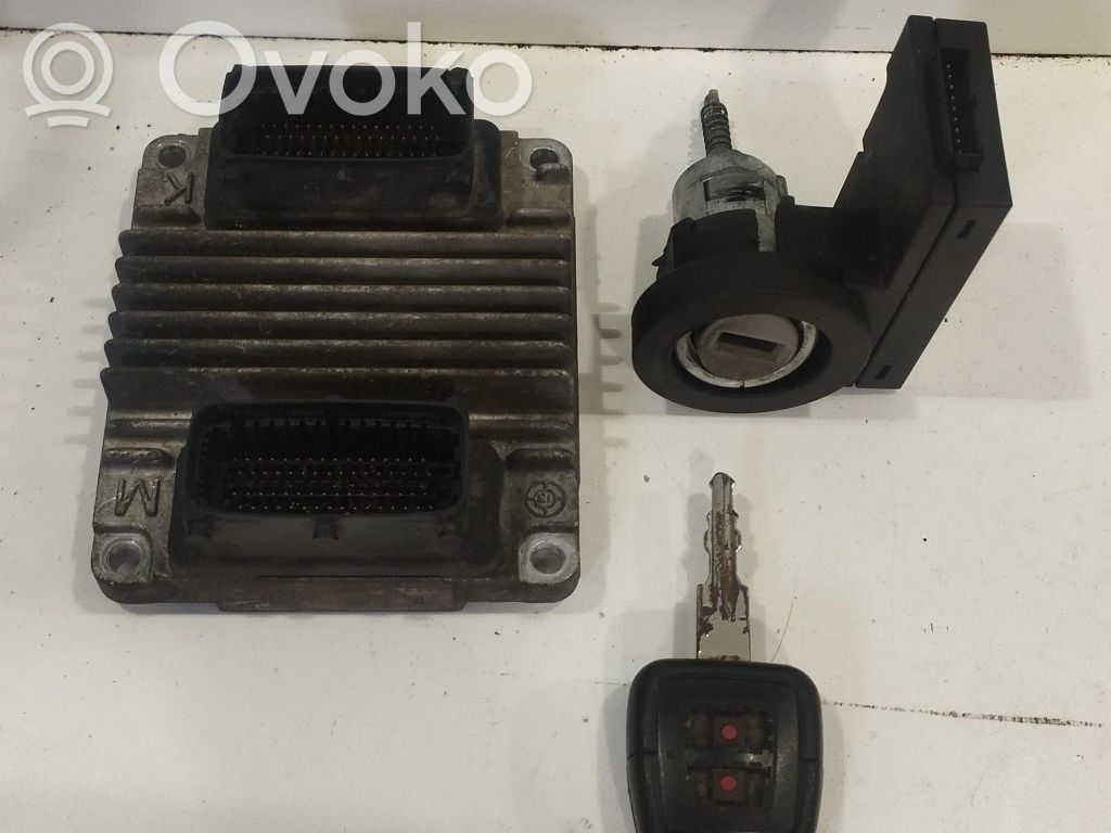 Opel Zafira A Engine ECU kit and lock set 