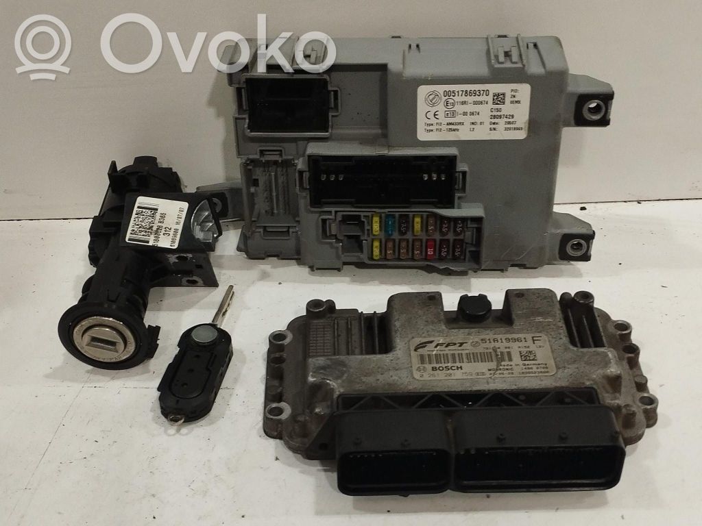 Fiat 500 Engine ECU kit and lock set 