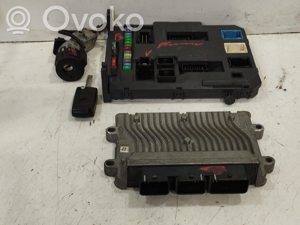 Citroen C3 Komputer / Sterownik ECU i komplet kluczy 