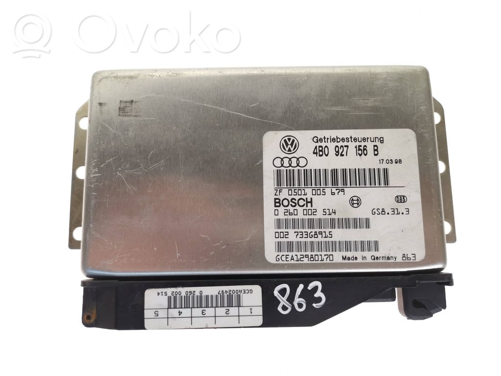 Gearbox control unit/module   4B0927156B,0260002514,ZF0601005679