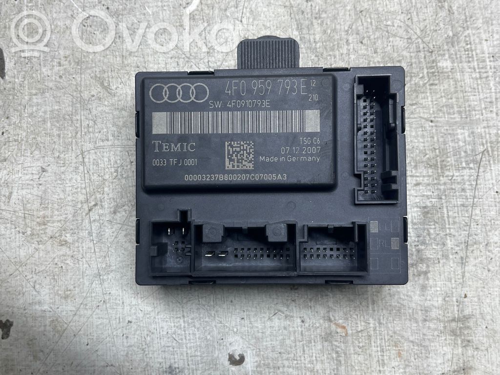 Audi A6 S6 C6 4F Centralina/modulo portiere 
