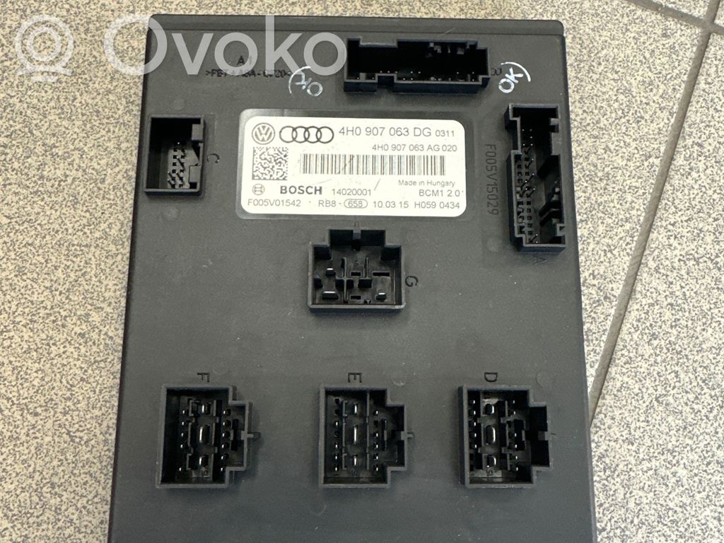 Audi A6 S6 C7 4G Modul confort 
