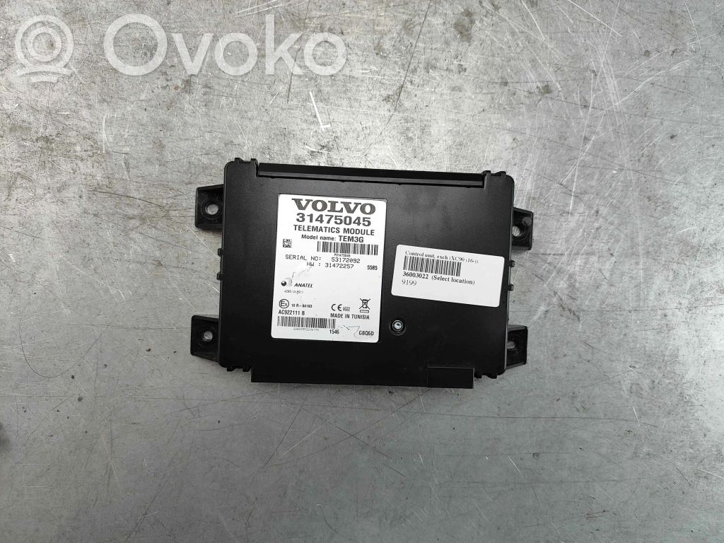 Volvo XC90 Phone control unit/module 