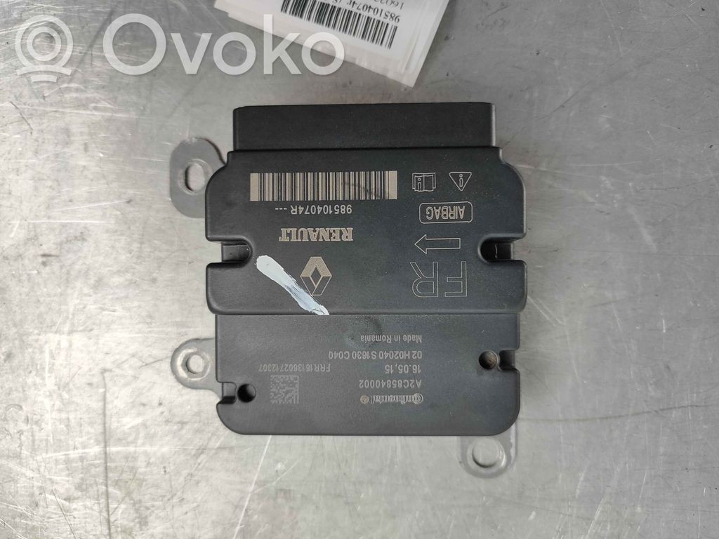 Renault Zoe Unidad de control/módulo del Airbag 