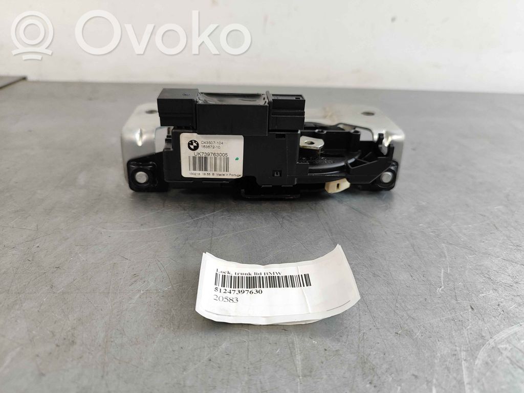 BMW 3 GT F34 Zamek klapy tylnej / bagażnika 