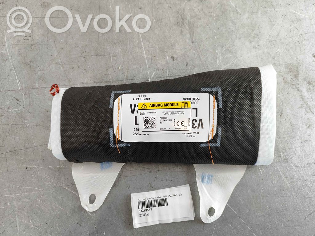 Volvo XC40 Poduszka powietrzna Airbag fotela 