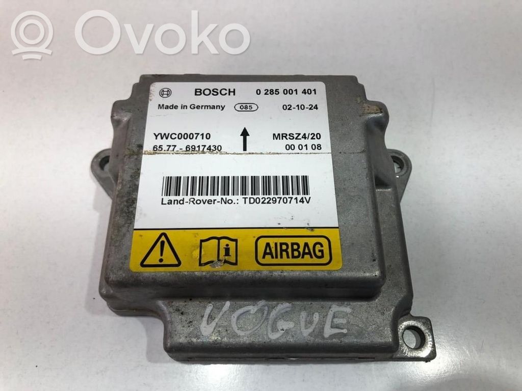 Land Rover Range Rover L322 Sterownik / Moduł Airbag 