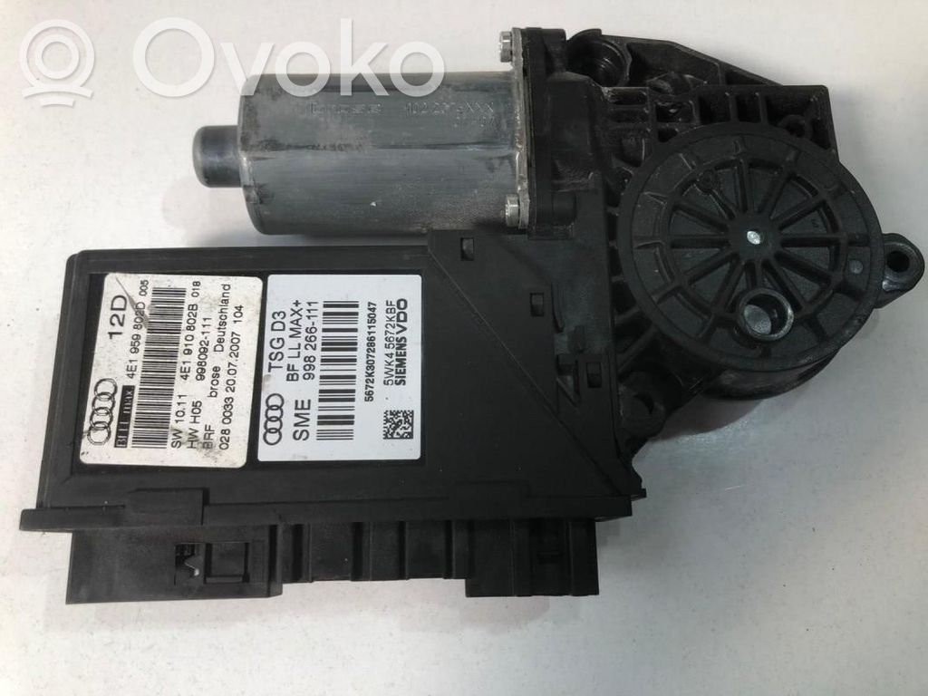 Audi A8 S8 D3 4E Front door window regulator motor 