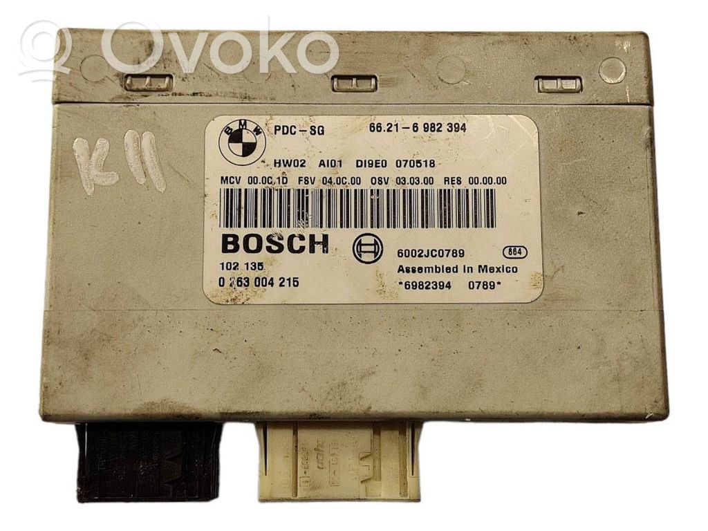 BMW 3 E90 E91 Parkavimo (PDC) daviklių valdymo blokas 