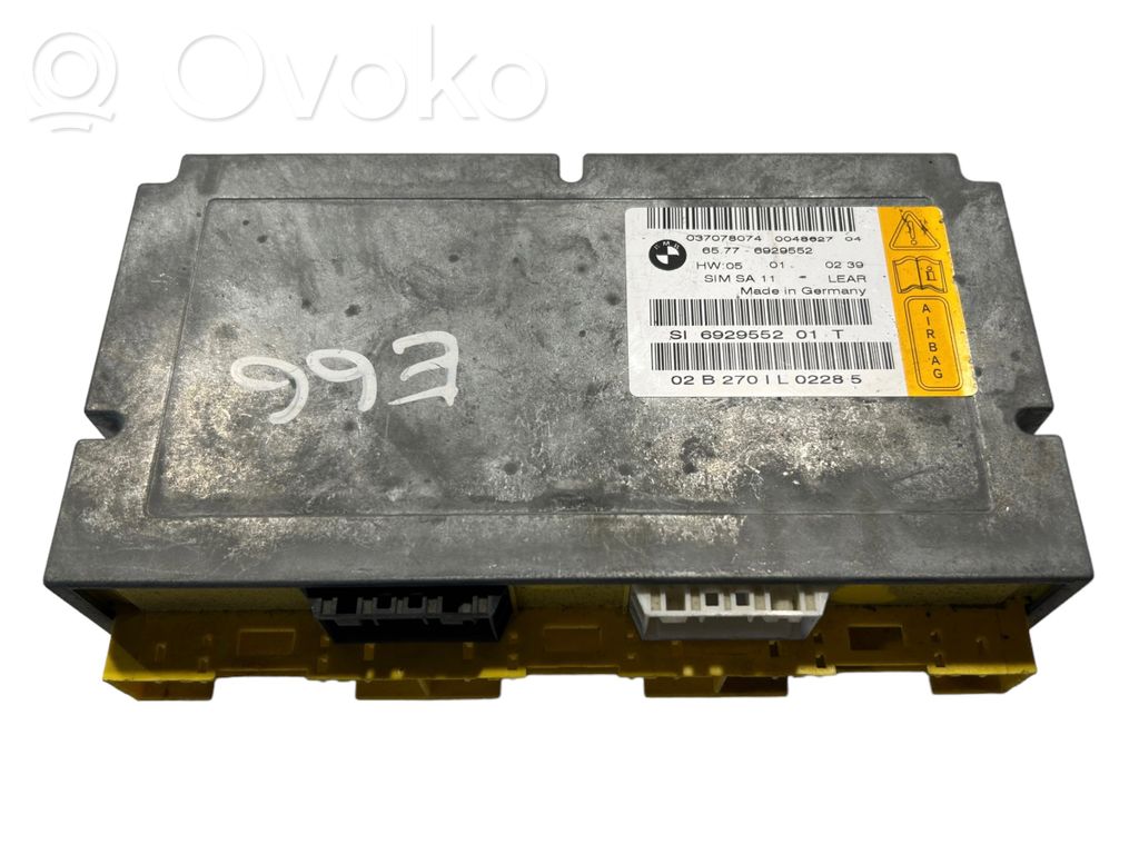BMW 7 E65 E66 Module de contrôle airbag 