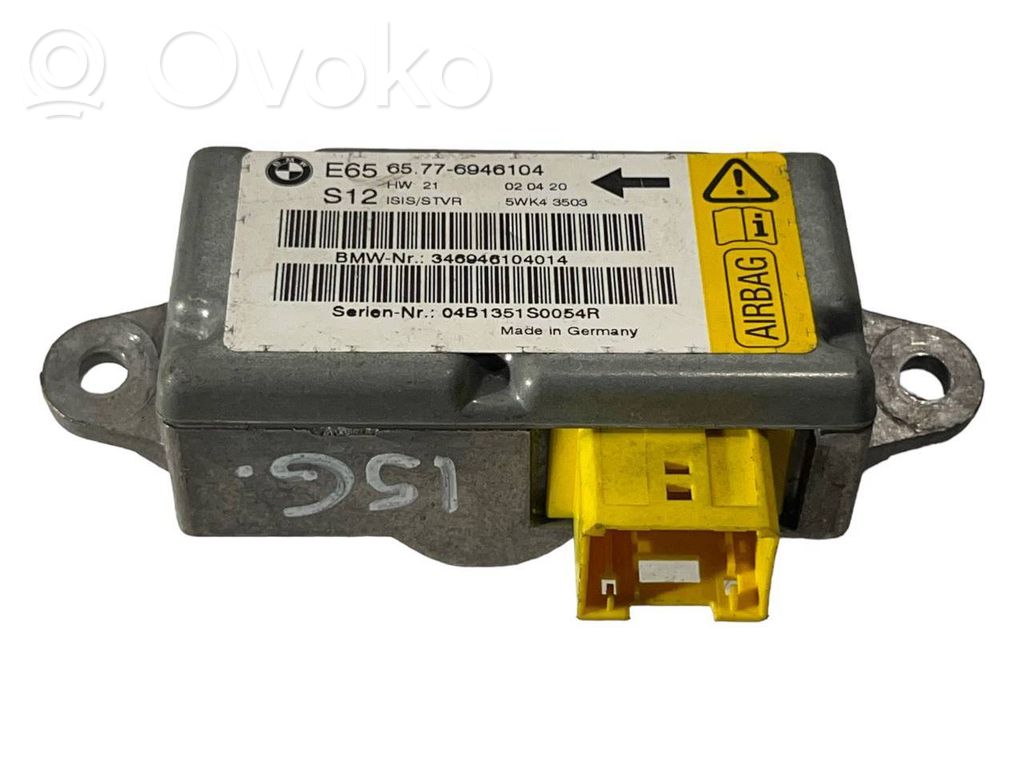 Module de contrôle airbag   6946104,65776946104