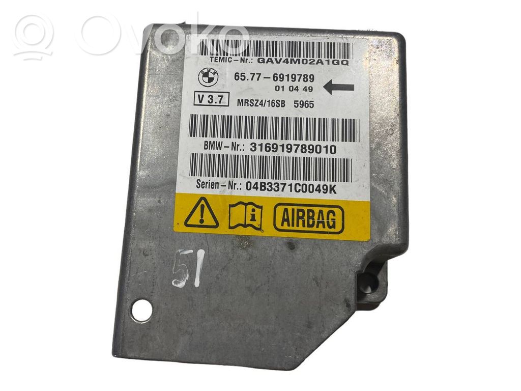 BMW 5 E39 Airbag control unit/module 