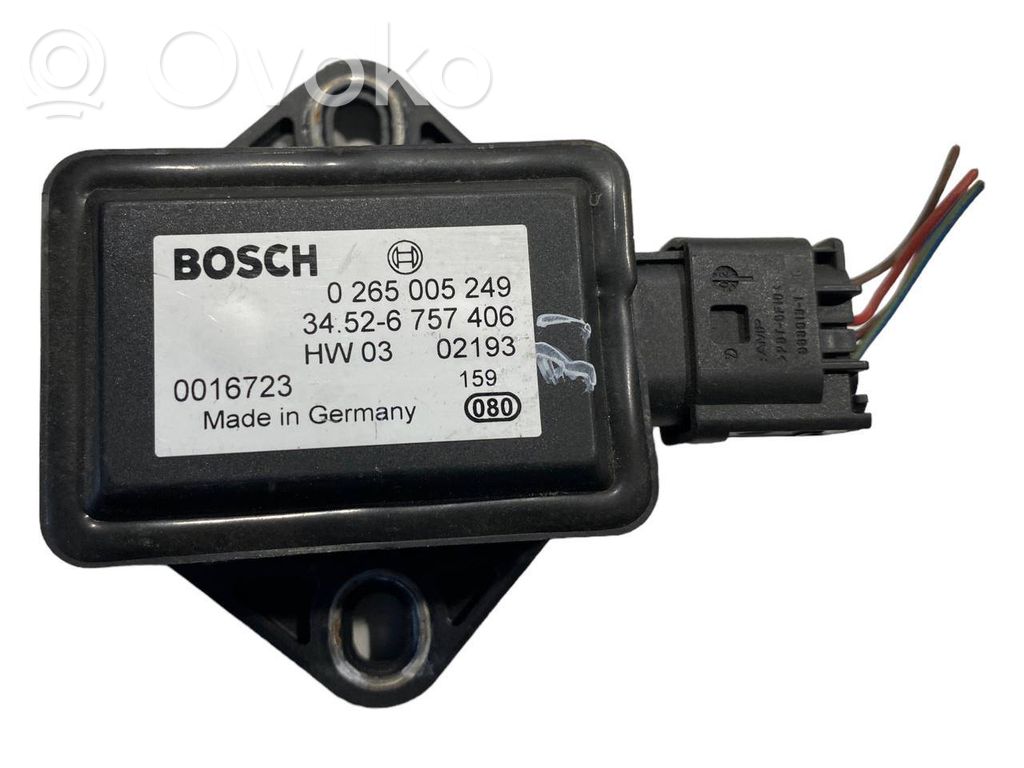 BMW 7 E65 E66 ESP acceleration yaw rate sensor 