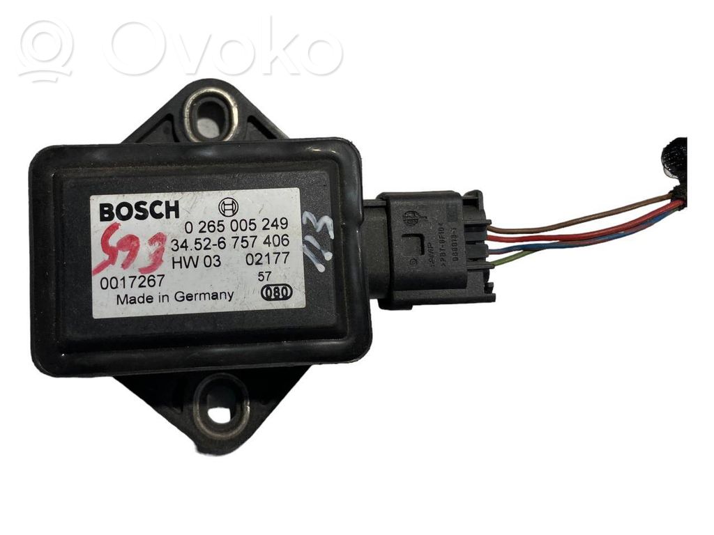 BMW 7 E65 E66 ESP acceleration yaw rate sensor 