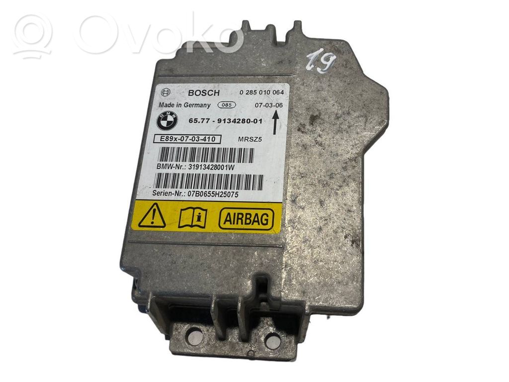 Airbag control unit/module   9134280,31913428001W,0285010064