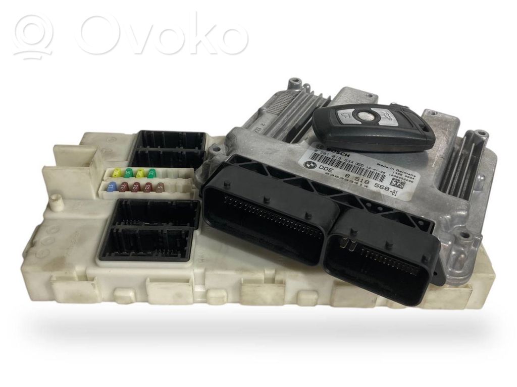 BMW 3 F30 F35 F31 Komputer / Sterownik ECU i komplet kluczy 
