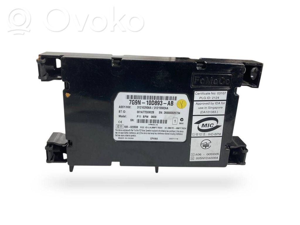Bluetooth modulis   7G9N10D893AB,31215592AA,31210293AA
