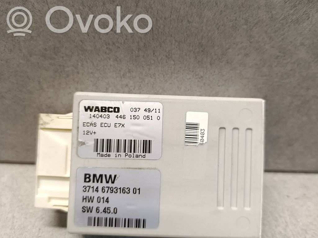 BMW X6 E71 Air suspension control unit module (rear) 