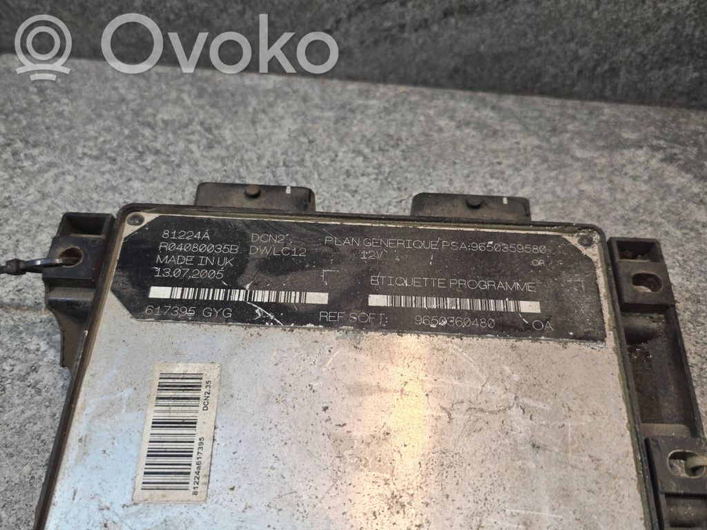 Engine control unit/module   81224A,13072005,R04080035B,617395GG