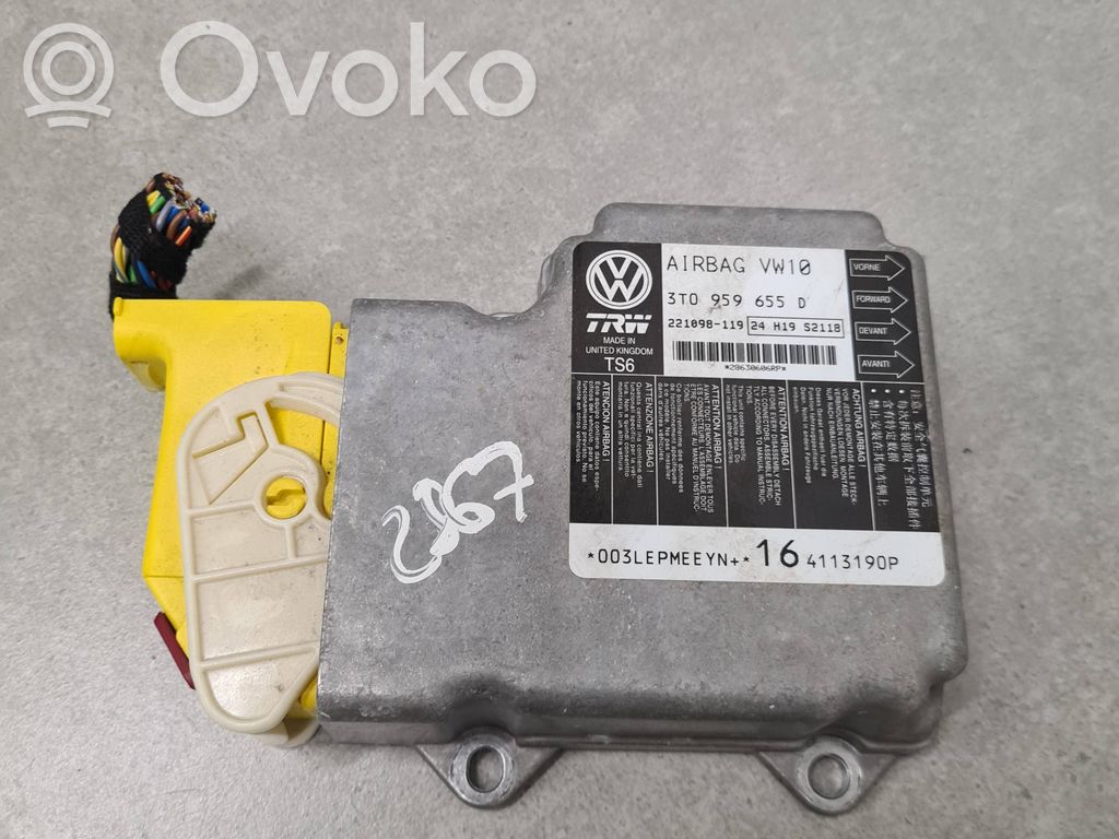 Skoda Superb B6 (3T) Airbag control unit/module 
