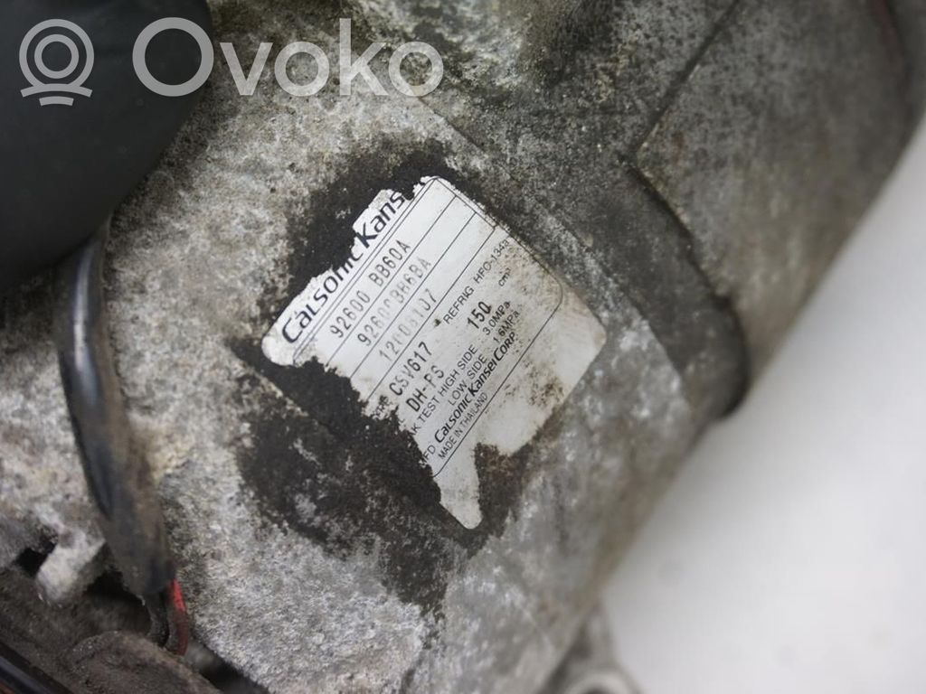 Nissan Qashqai Kompresor / Sprężarka klimatyzacji A/C 