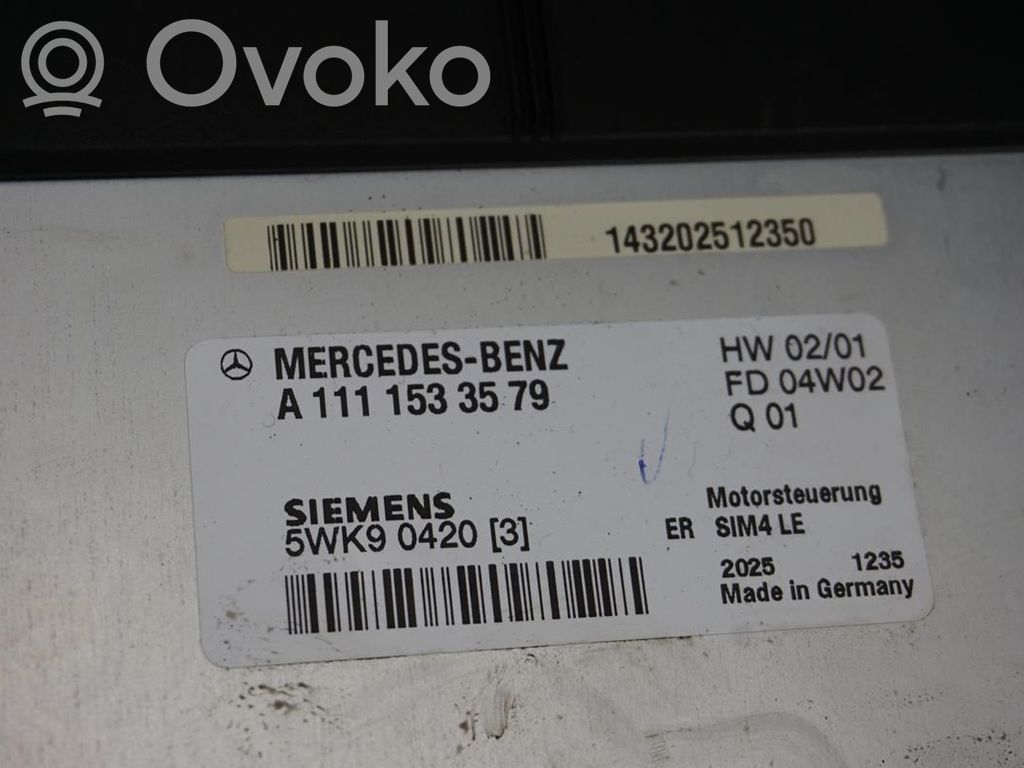 Injection control unit/module   A1111531879,186087,5WK90410