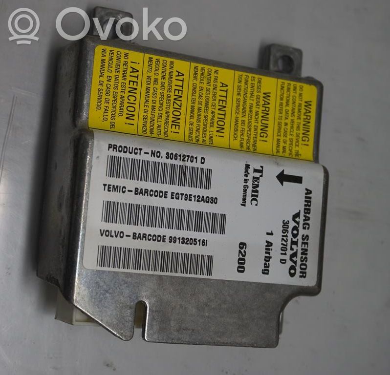 Volvo S40, V40 Unidad de control/módulo del Airbag 