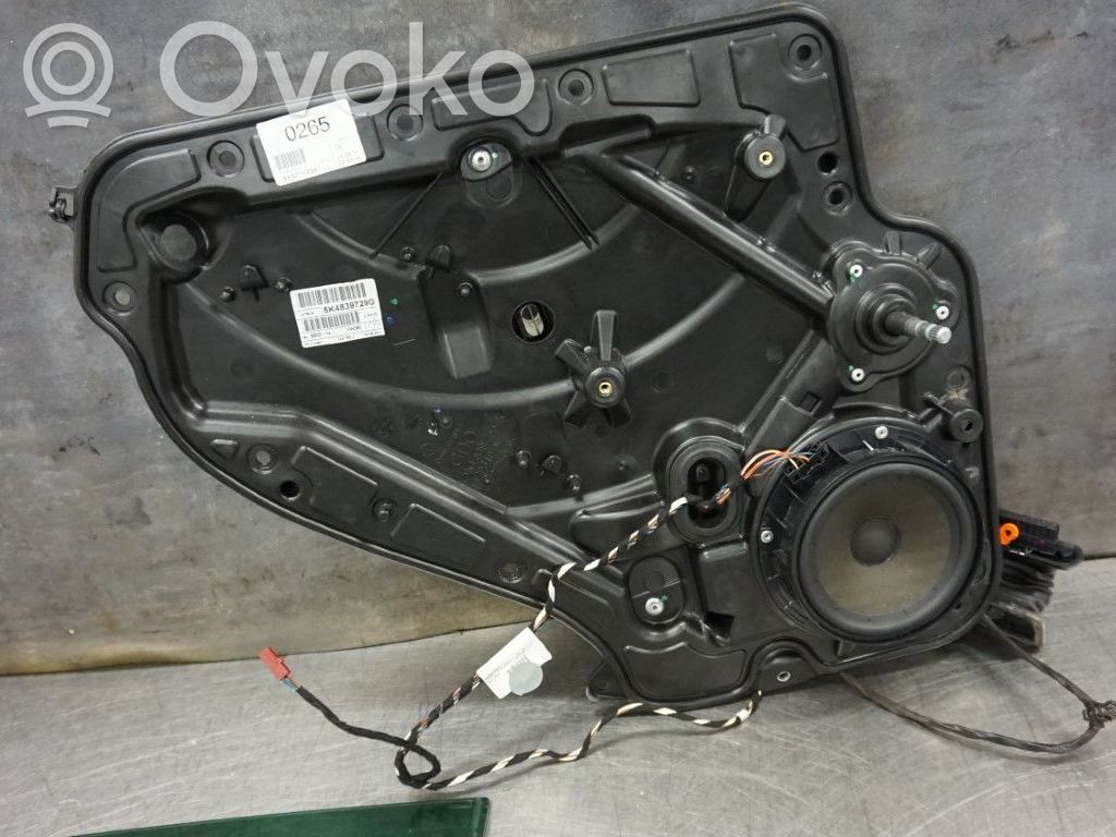 Volkswagen Golf VI Mechaninis priekinio lango pakėlimo mechanizmas 