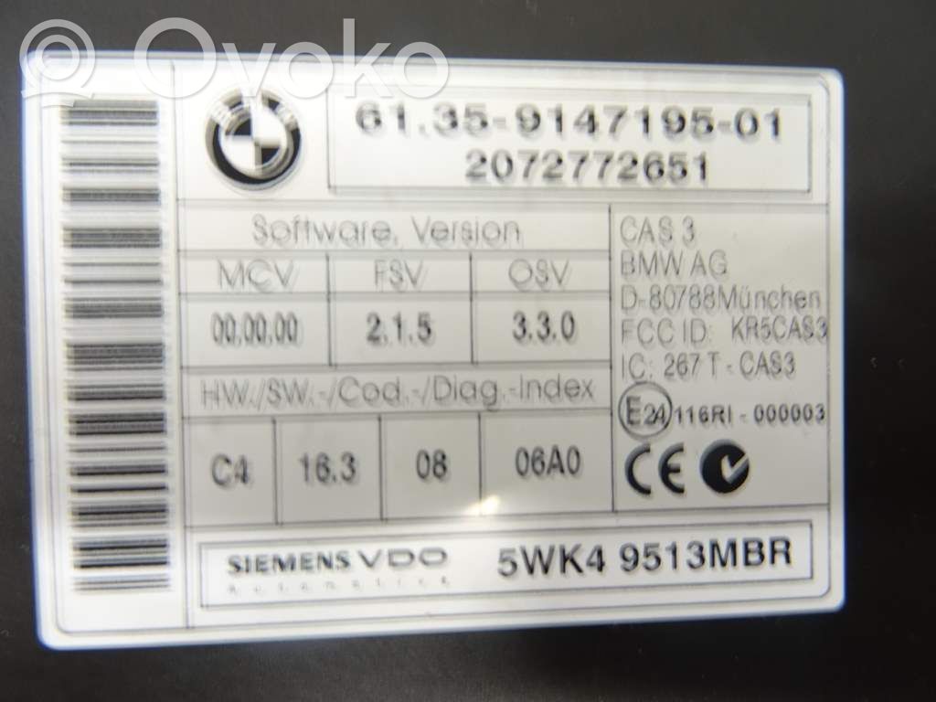 Sonstige Steuergeräte / Module   61359147220,187815,61356943771