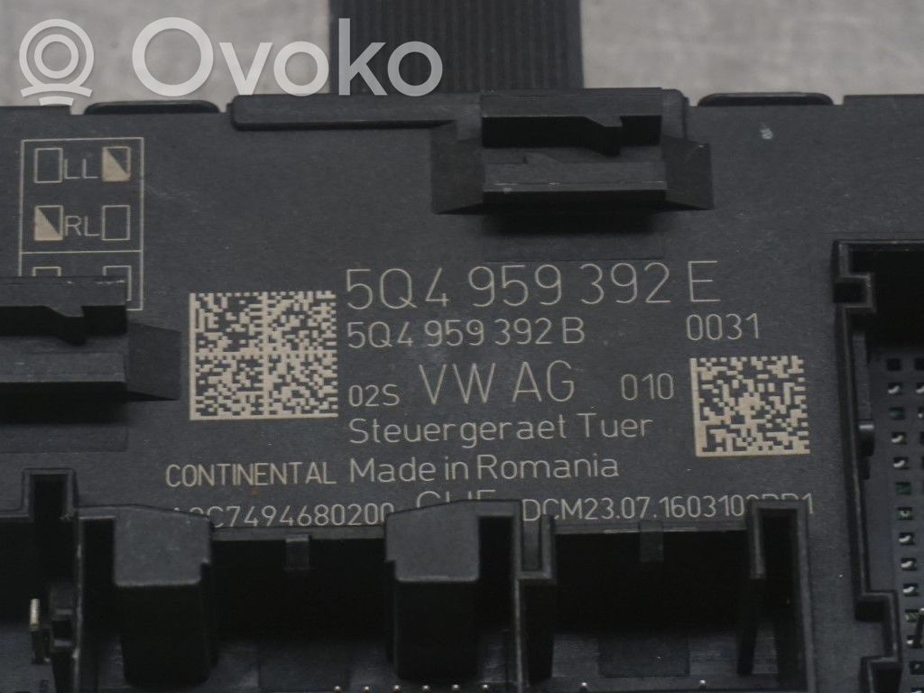 Volkswagen Golf VII Durų elektronikos valdymo blokas 