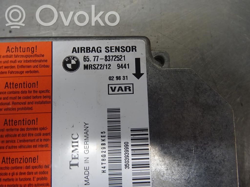 BMW 3 E46 Unitate/modul de comandă airbaguri 