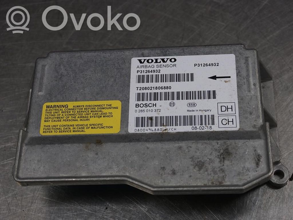 Airbag control unit/module   31295676,201393,285010372