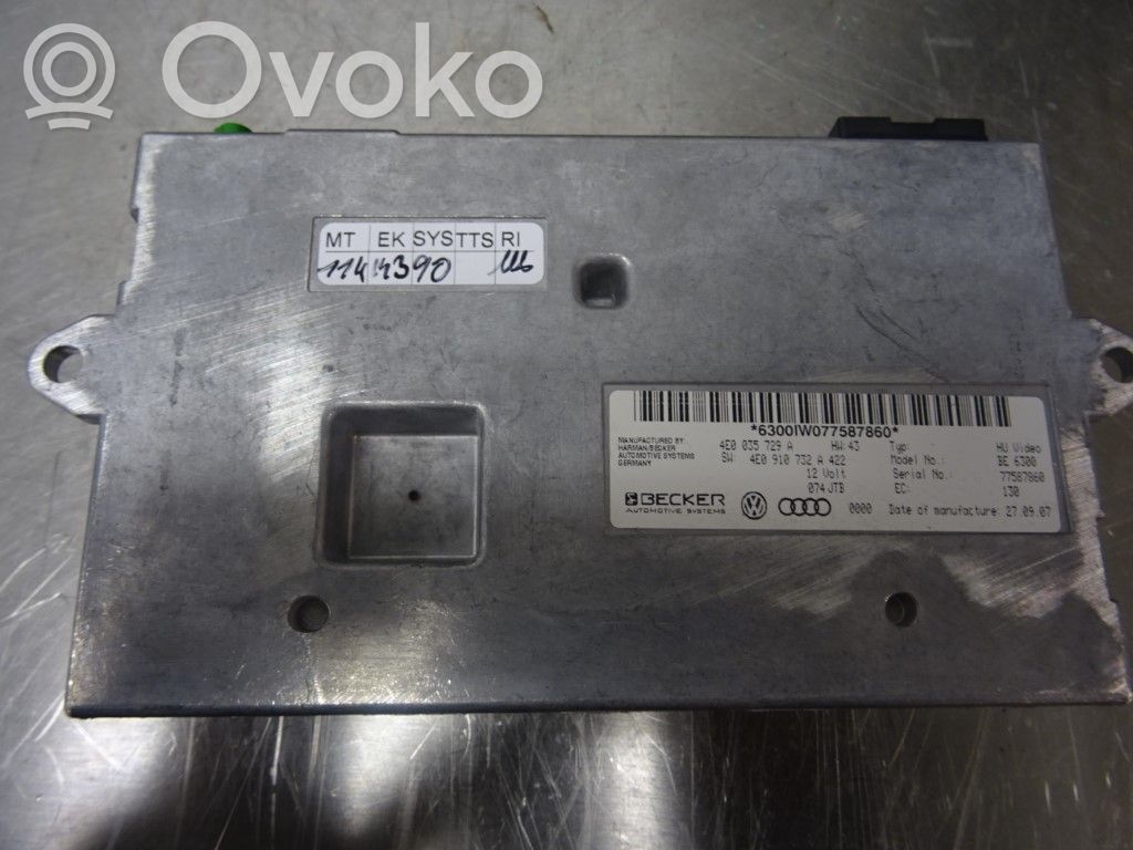 Other control units/modules   4E0910769QX,N024793,4E0910732A