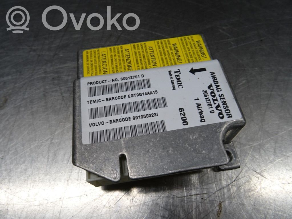 Volvo S40, V40 Unidad de control/módulo del Airbag 