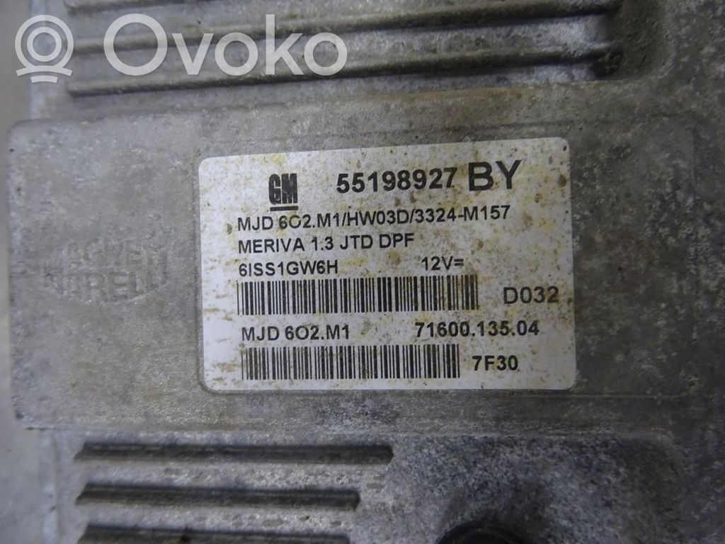 Opel Meriva A Injection control unit/module 