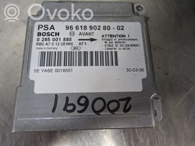 Peugeot 207 Unitate/modul de comandă airbaguri 