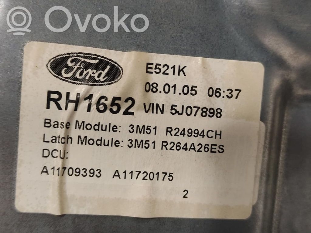 Regulador manual de la ventanilla trasera   3M51R24994CH